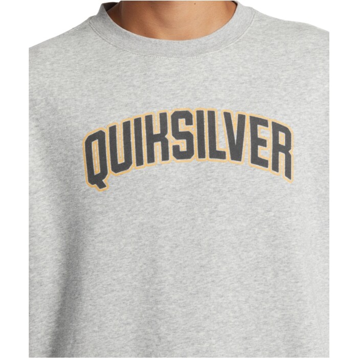 2024 Quiksilver Hombres Sudadera Grfica AQYFT03398 - Light Grey Heather